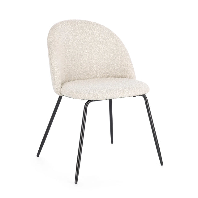 Essstuhl Tanya Schwarz/Elfenbein - ZEN ZONE Furniture