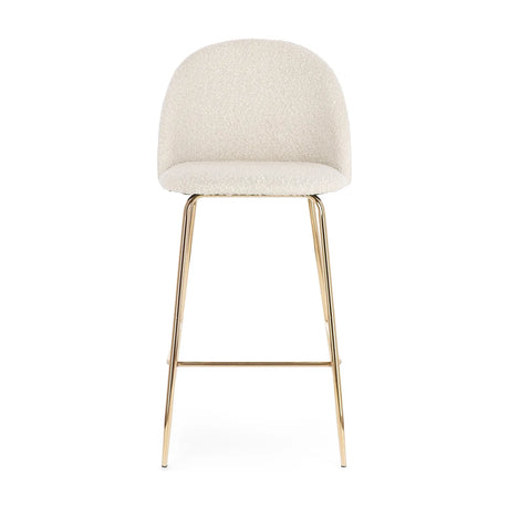 Barhocker in Gold und Elfenbeinoptik Tragen - ZEN ZONE Furniture