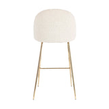 Barhocker in Gold und Elfenbeinoptik Tragen - ZEN ZONE Furniture