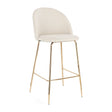 Barhocker in Gold und Elfenbeinoptik Tragen - ZEN ZONE Furniture