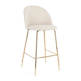 Barhocker in Gold und Elfenbeinoptik Tragen - ZEN ZONE Furniture
