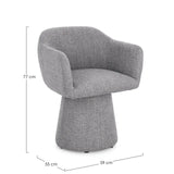 Drehstuhl Lottie Dunkelgrau - ZEN ZONE Furniture