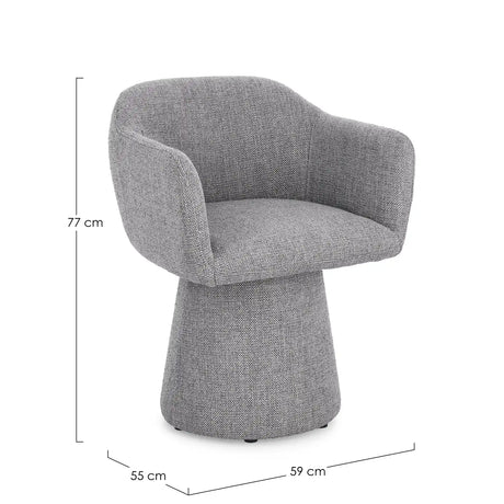 Drehstuhl Lottie Dunkelgrau - ZEN ZONE Furniture