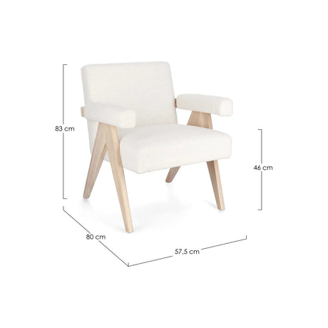 Faiza Sessel Elfenbein - ZEN ZONE Furniture