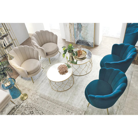 Giliola Sessel Blau - ZEN ZONE Furniture
