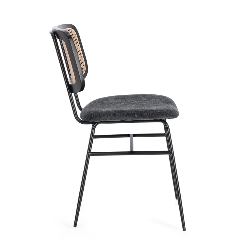 Essstuhl Glenna Dunkelgrau - ZEN ZONE Furniture