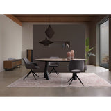 Essstuhl mit Armlehne Vivian Grau - ZEN ZONE Furniture