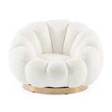 Drehsessel Florel Weiß - ZEN ZONE Furniture