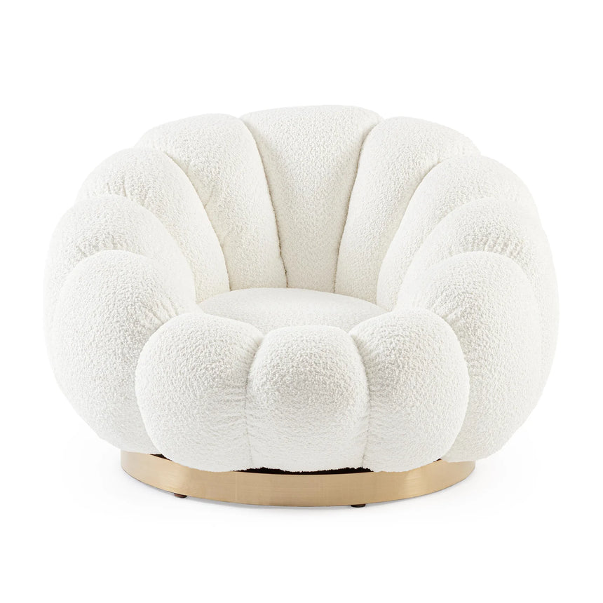 Drehsessel Florel Weiß - ZEN ZONE Furniture