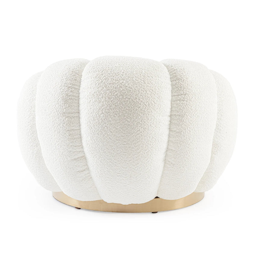 Drehsessel Florel Weiß - ZEN ZONE Furniture