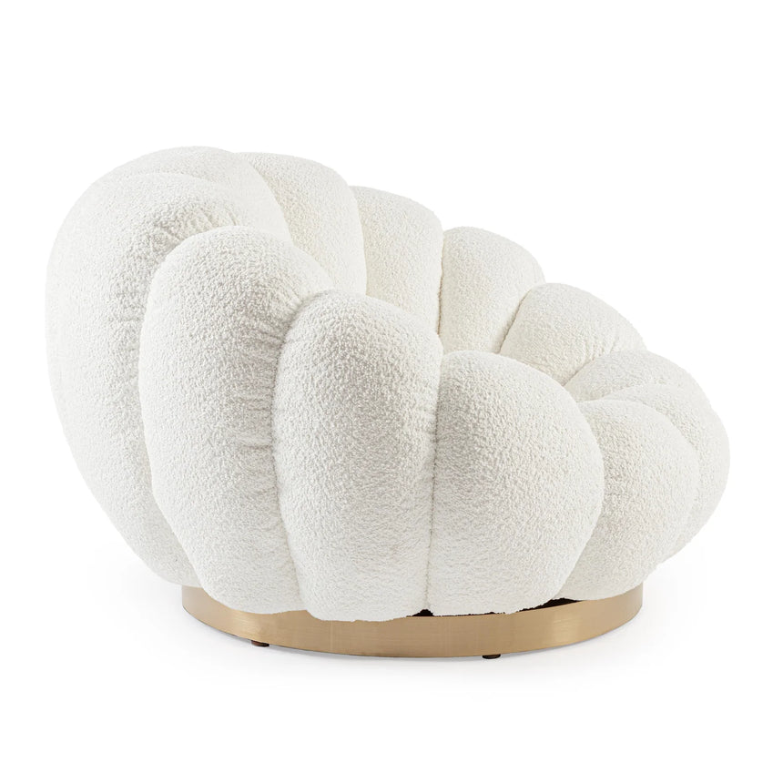 Drehsessel Florel Weiß - ZEN ZONE Furniture