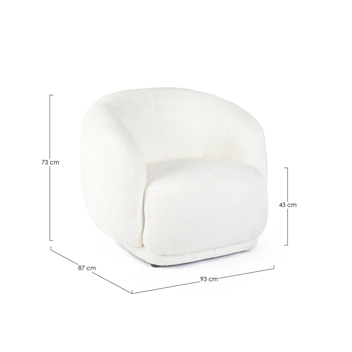 Sessel Tecla Weiß - ZEN ZONE Furniture