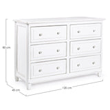 Kommode mit 6 Schubladen Colette - ZEN ZONE Furniture