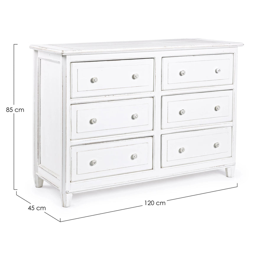 Kommode mit 6 Schubladen Colette - ZEN ZONE Furniture