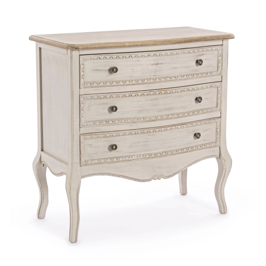 Kommode aus Holz mit 3 Schubladen Clarisse - ZEN ZONE Furniture