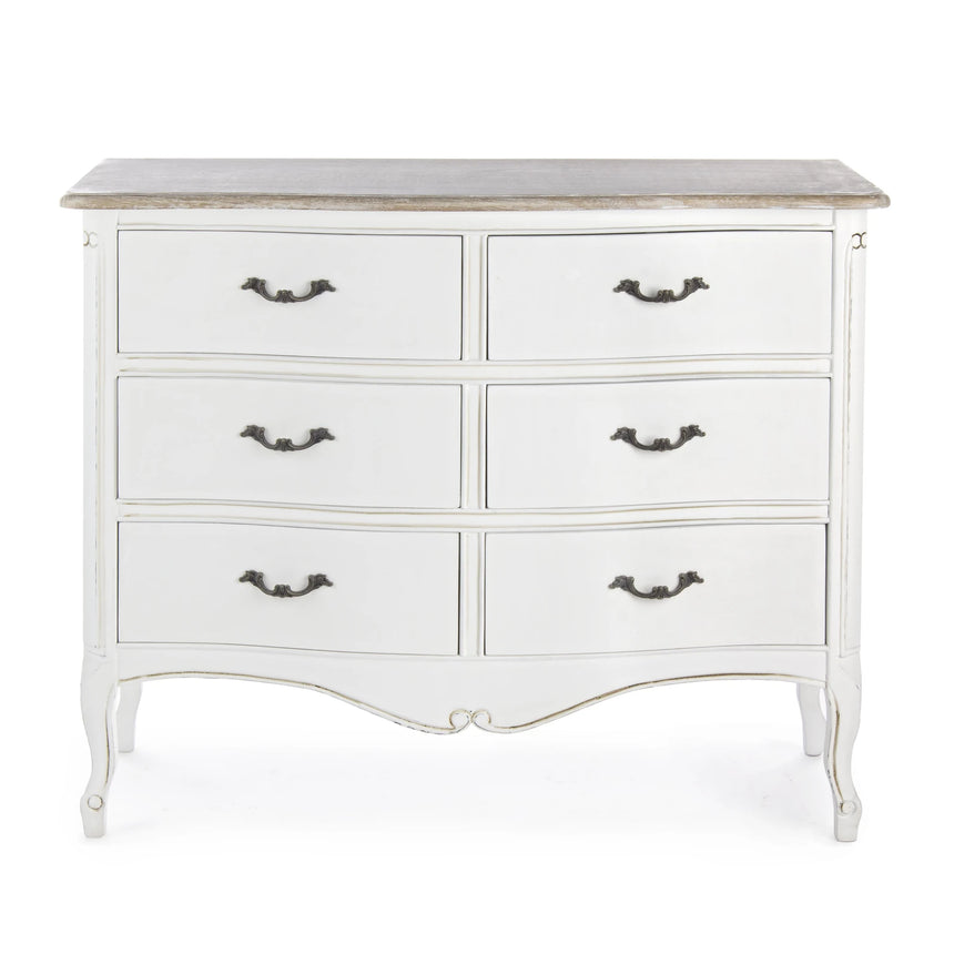 Kommode aus Holz mit 6 Schubladen Justine - ZEN ZONE Furniture