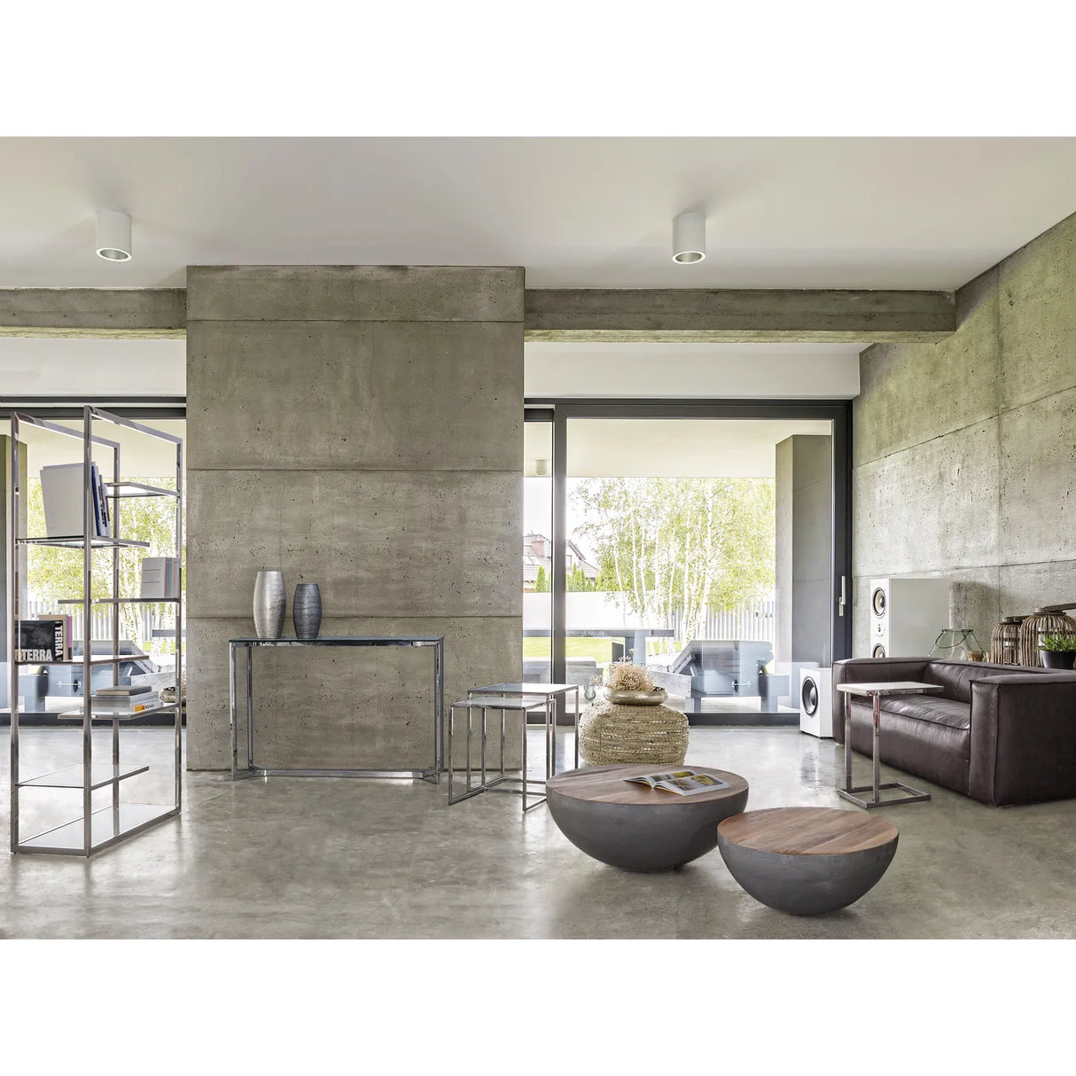 Couchtisch rund 70x70 Grau Lancaster - ZEN ZONE Furniture