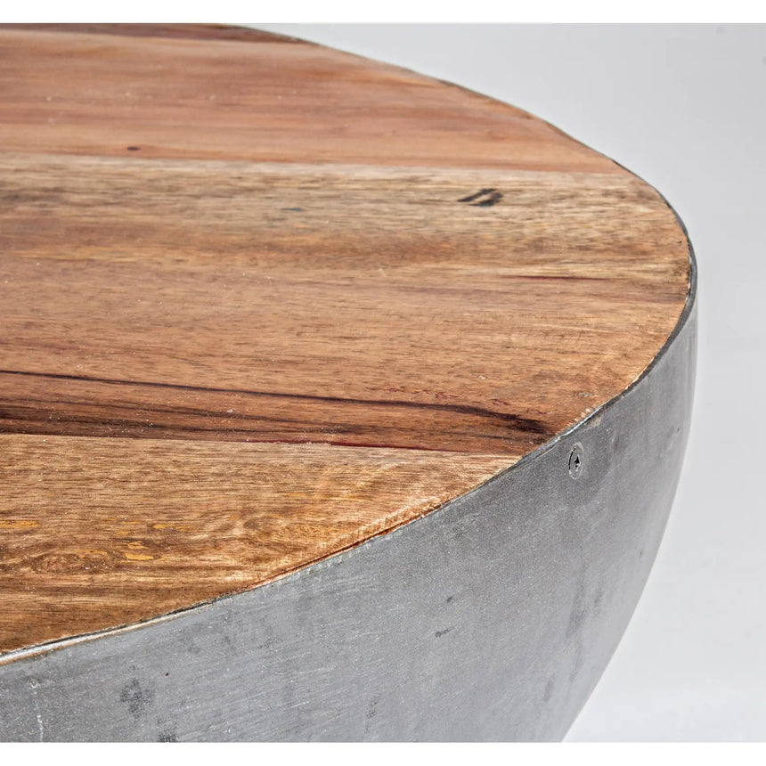 Couchtisch rund 70x70 Grau Lancaster - ZEN ZONE Furniture