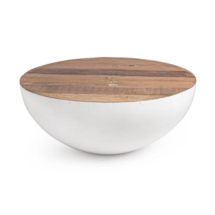 Couchtisch rund 90x90 Weiß Lancaster - ZEN ZONE Furniture