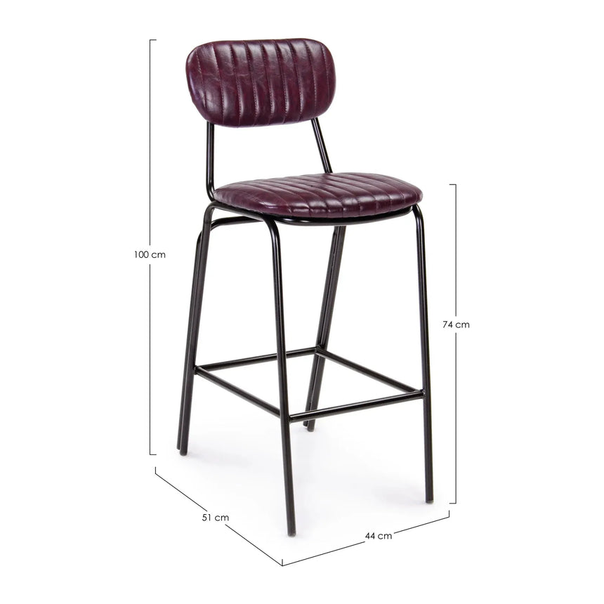 Debbie Barhocker Vintage Burgunderrot - ZEN ZONE Furniture