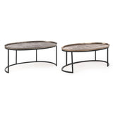 2er Set Couchtisch oval X26 Amira - ZEN ZONE Furniture