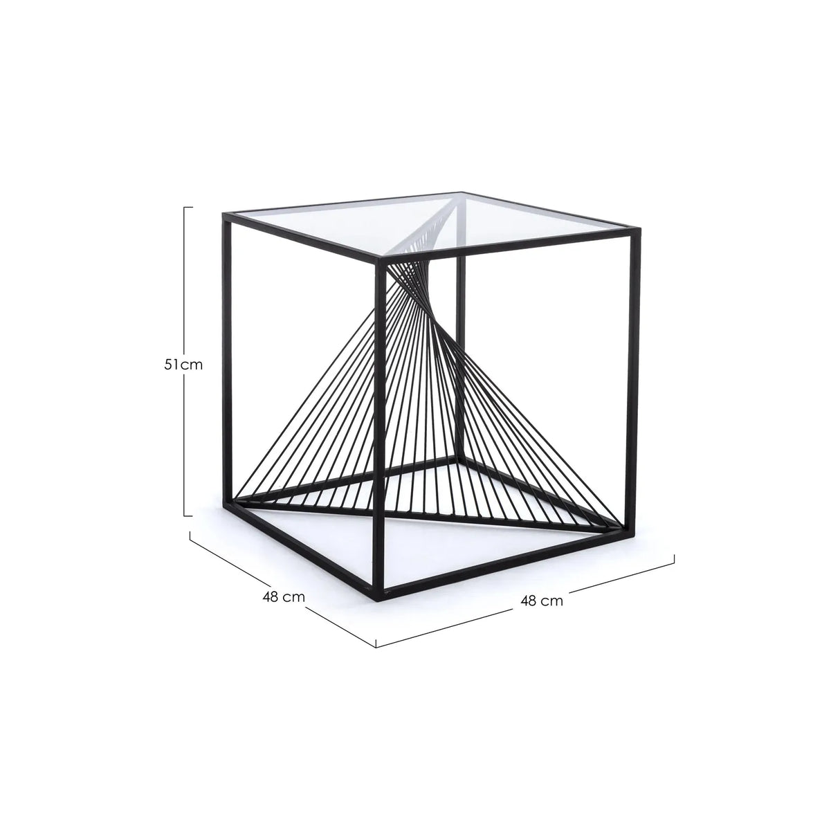 Espiralförmiger Couchtisch 48x48 cm - ZEN ZONE Furniture
