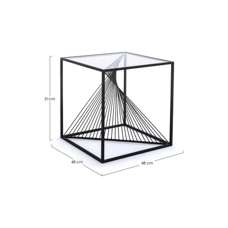 Espiralförmiger Couchtisch 48x48 cm - ZEN ZONE Furniture