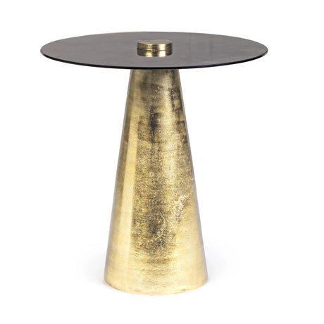Beistelltisch M-Gl 45x45 Dinpal Brass - ZEN ZONE Furniture
