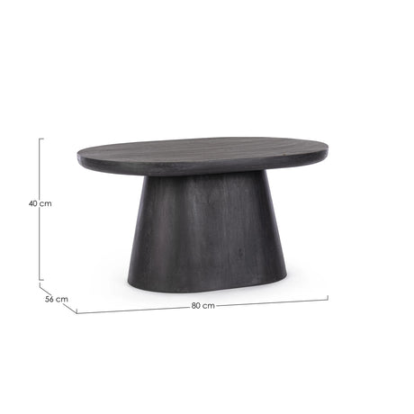 Beistelltisch oval 80x56 Fuji - ZEN ZONE Furniture