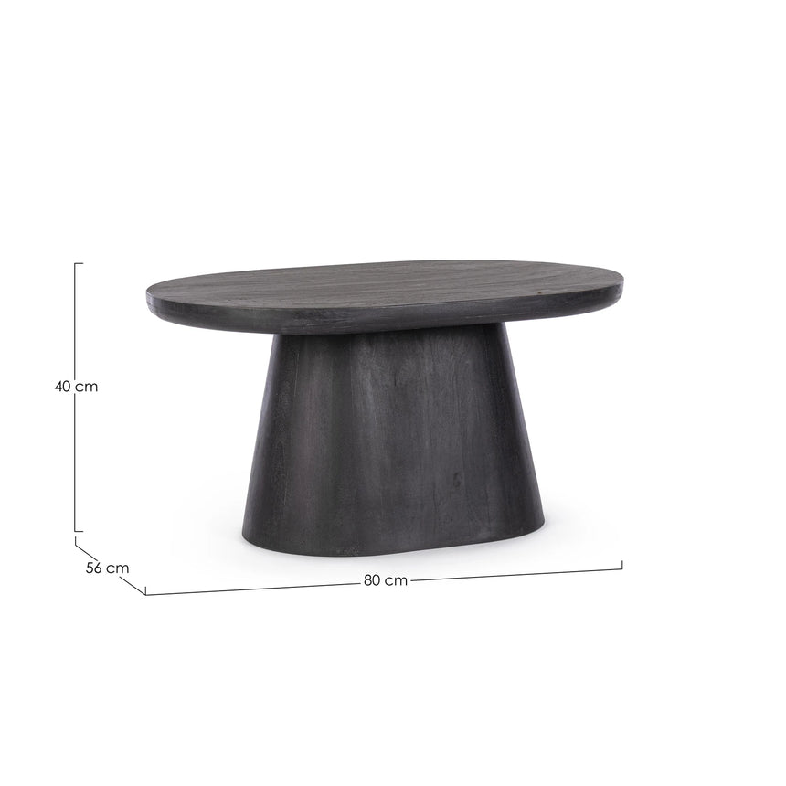 Beistelltisch oval 80x56 Fuji - ZEN ZONE Furniture