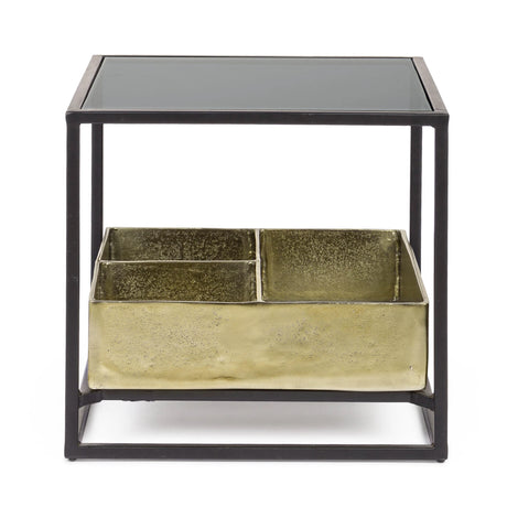 Beistelltisch mit Behälter 42x42 Mavila - ZEN ZONE Furniture
