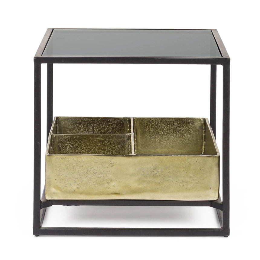 Beistelltisch mit Behälter 42x42 Mavila - ZEN ZONE Furniture