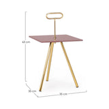 Inesh Couchtisch Orchidee quadratisch 35x35 cm - ZEN ZONE Furniture