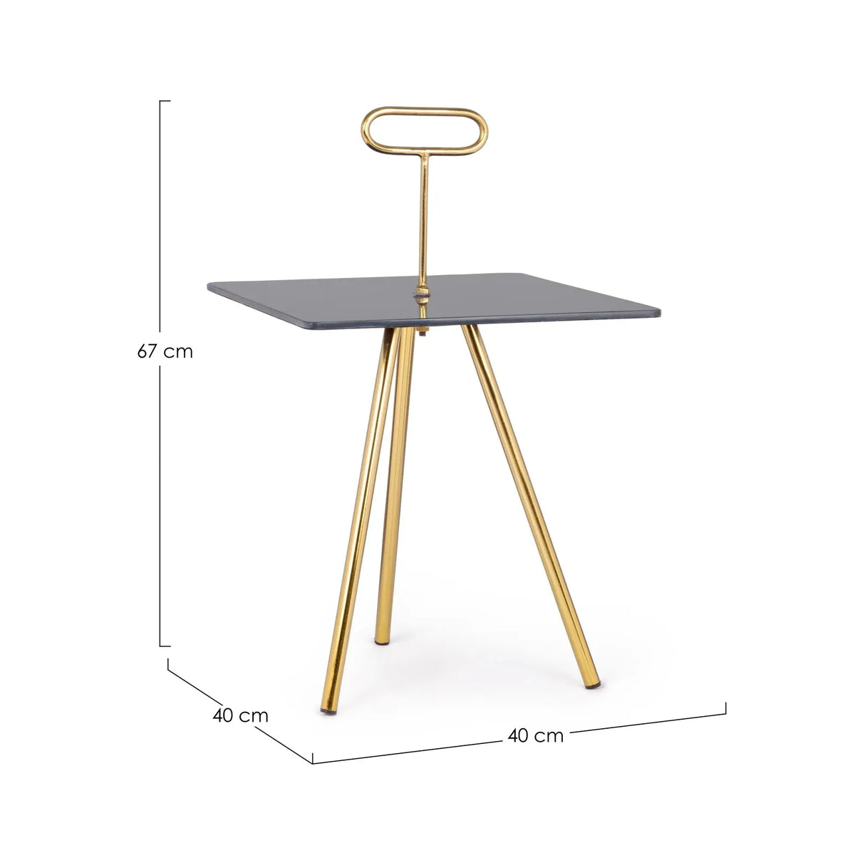 Inesh Couchtisch Rock quadratisch 40x40 cm - ZEN ZONE Furniture