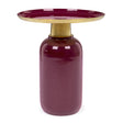 Beistelltisch 40.5x40.5 Nalima Burgundy - ZEN ZONE Furniture