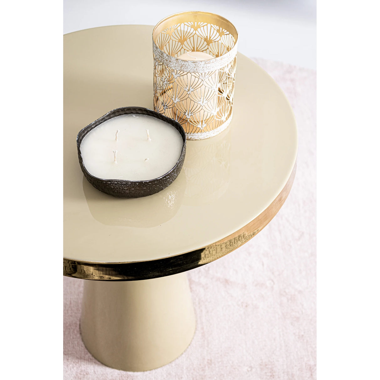 Beistelltisch 45.5x45.5 Nandika Ivory - ZEN ZONE Furniture