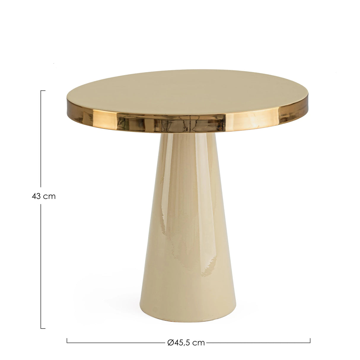 Beistelltisch 45.5x45.5 Nandika Ivory - ZEN ZONE Furniture