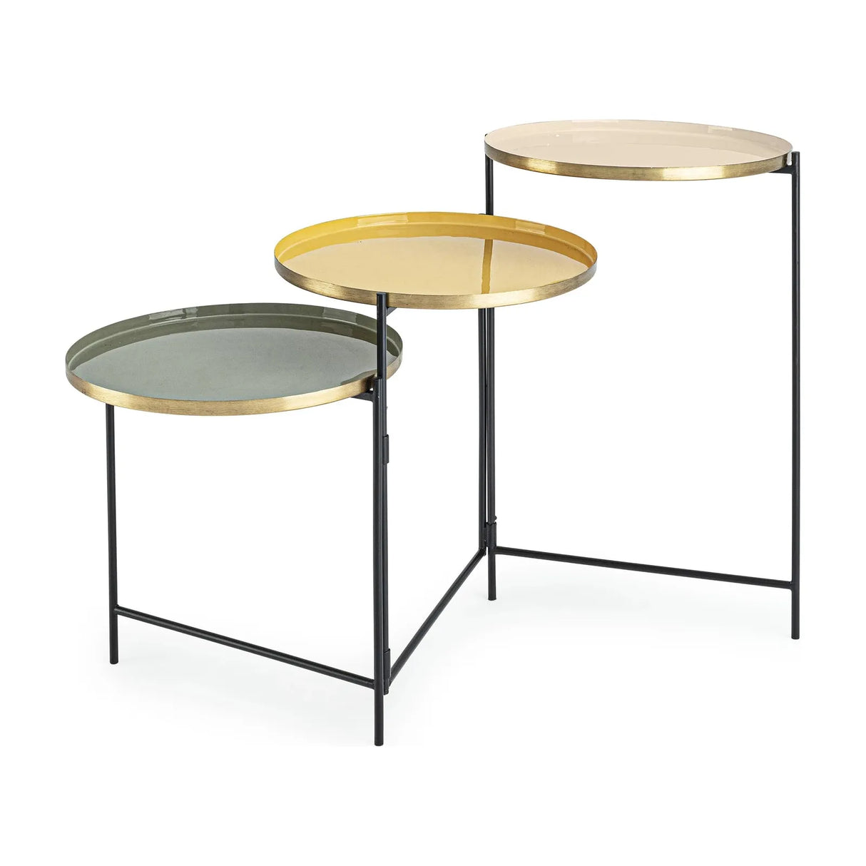 Amrita Couchtisch Klappbar 3-teilig - ZEN ZONE Furniture
