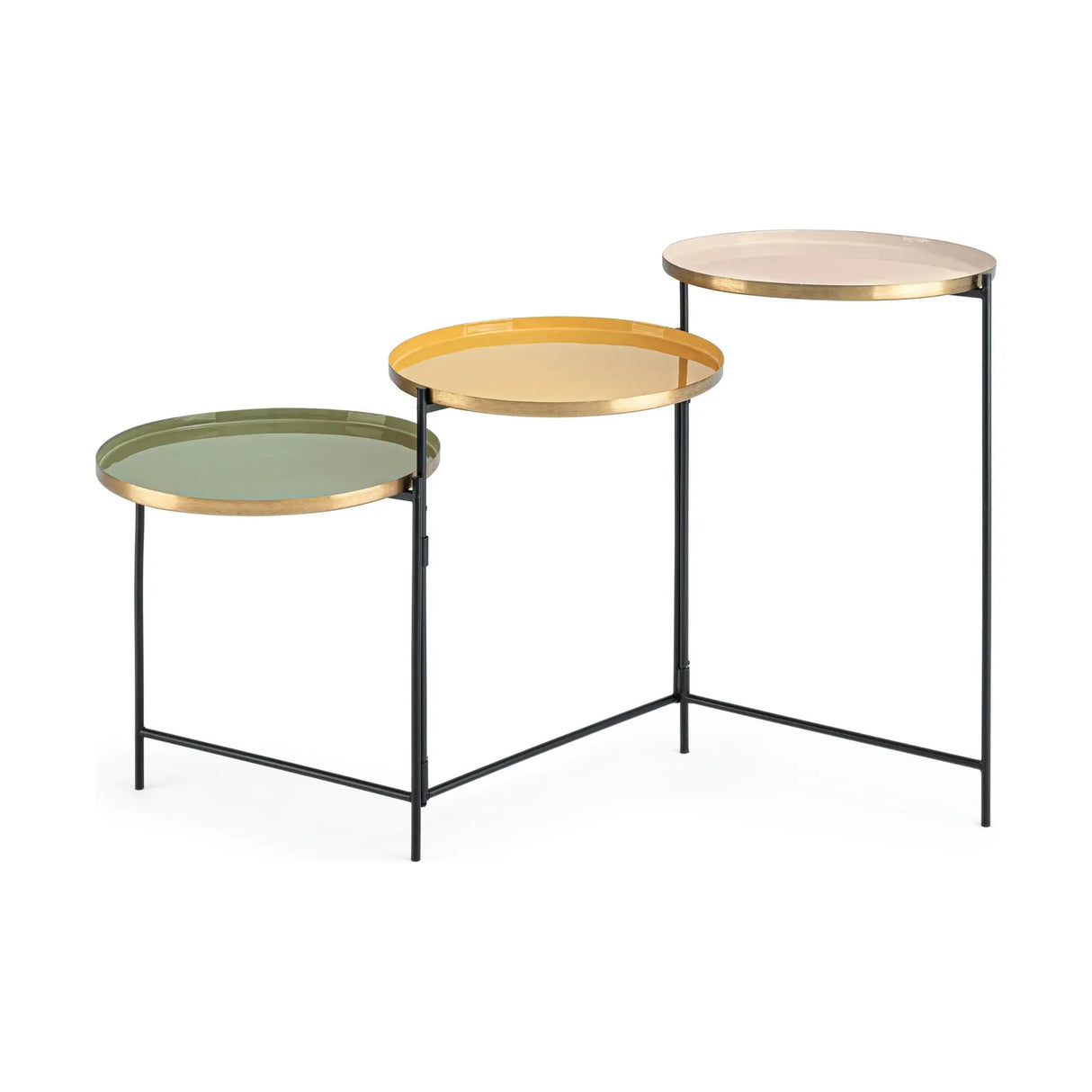 Amrita Couchtisch Klappbar 3-teilig - ZEN ZONE Furniture