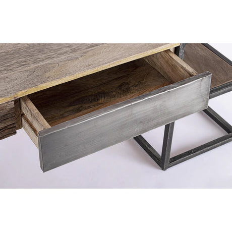 Beistelltisch 2-Schubladen 118x70 Manchester - ZEN ZONE Furniture