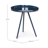 Anchita Couchtisch Blau 46.5 x 46.5 cm - ZEN ZONE Furniture