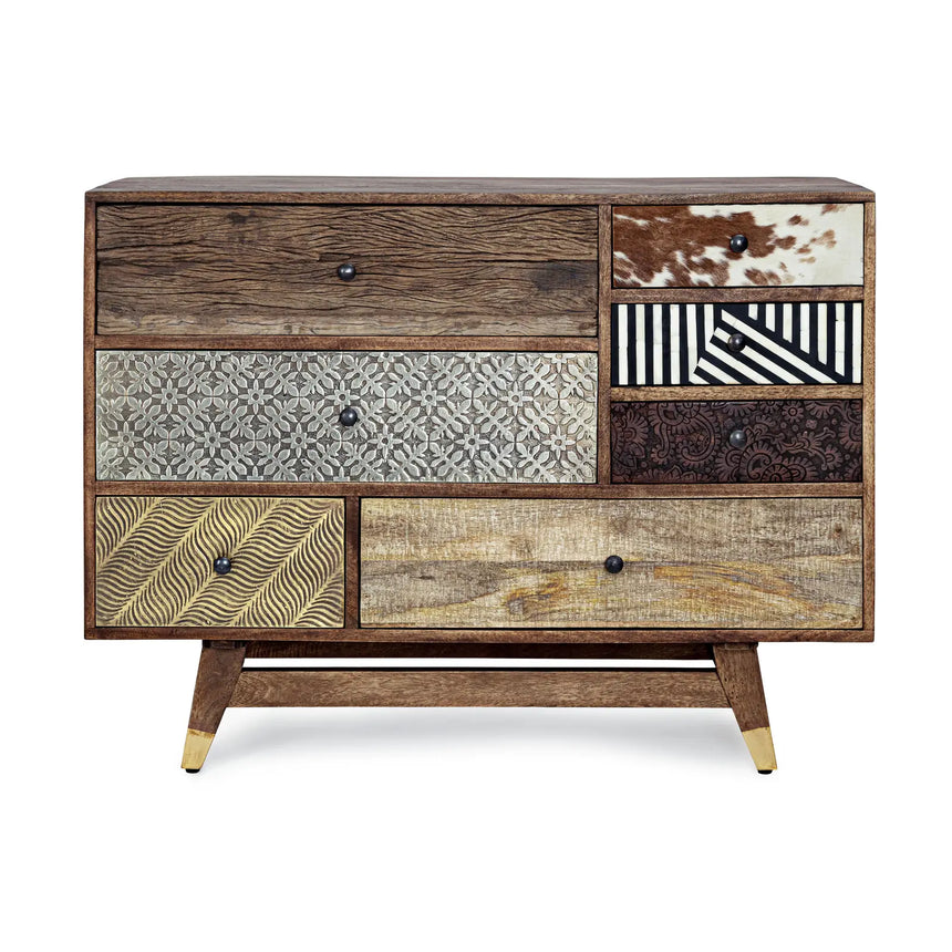 Kommode mit 7 Schubladen Dhaval - ZEN ZONE Furniture