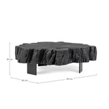 Beistelltisch Schwarz 90x90 Keval - ZEN ZONE Furniture