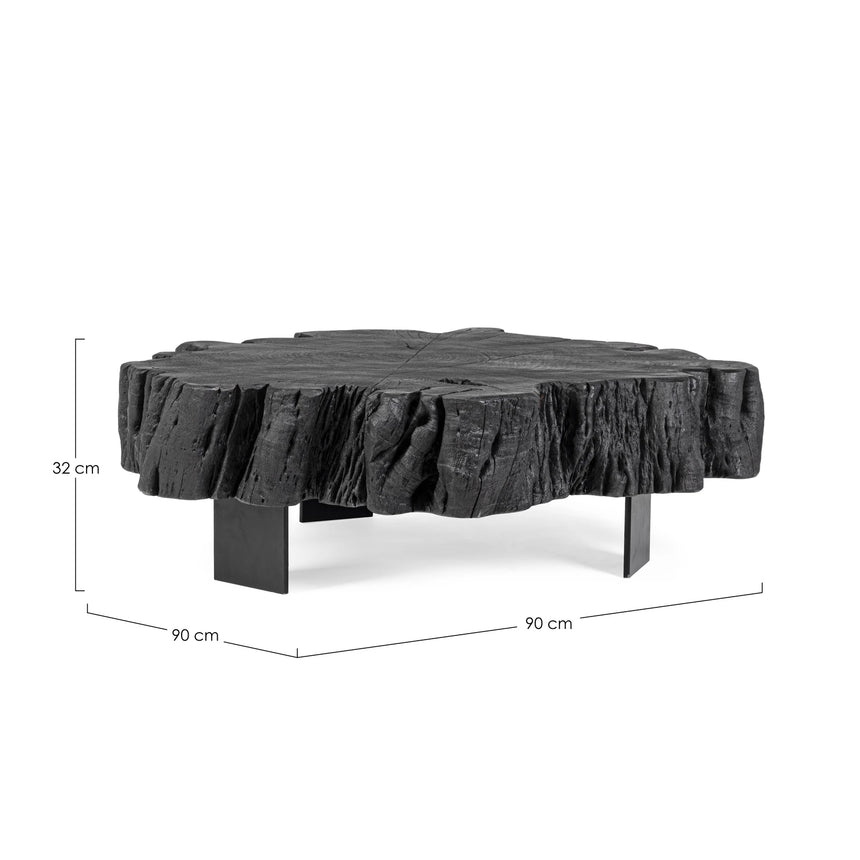 Beistelltisch Schwarz 90x90 Keval - ZEN ZONE Furniture