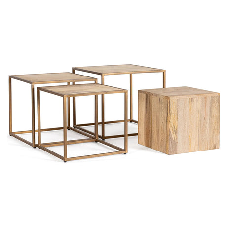 Jaidev Couchtisch 4er Set - ZEN ZONE Furniture