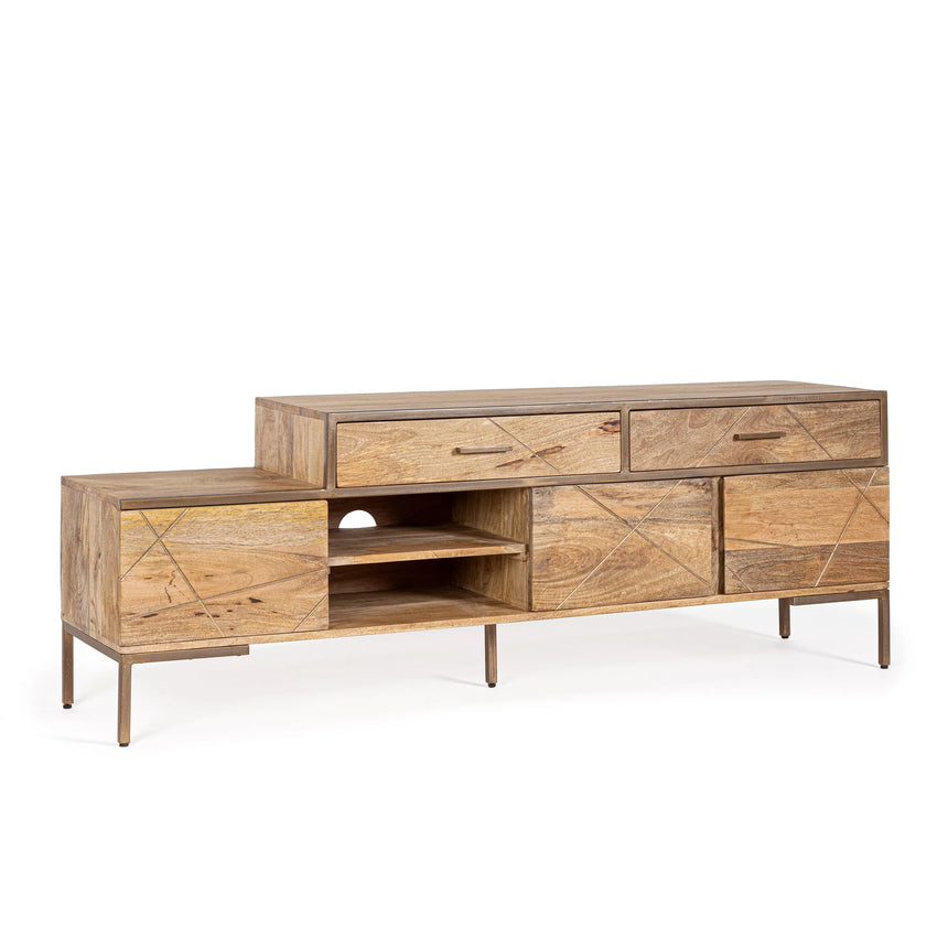 TV Sideboard Jaidev mit 3 Türen und 2 Schubladen - ZEN ZONE Furniture