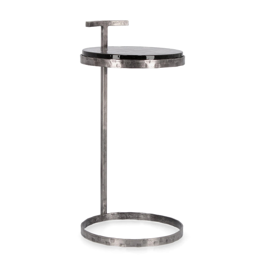 Couchtisch Zayla Rund Nickel Höhe 64cm - ZEN ZONE Furniture