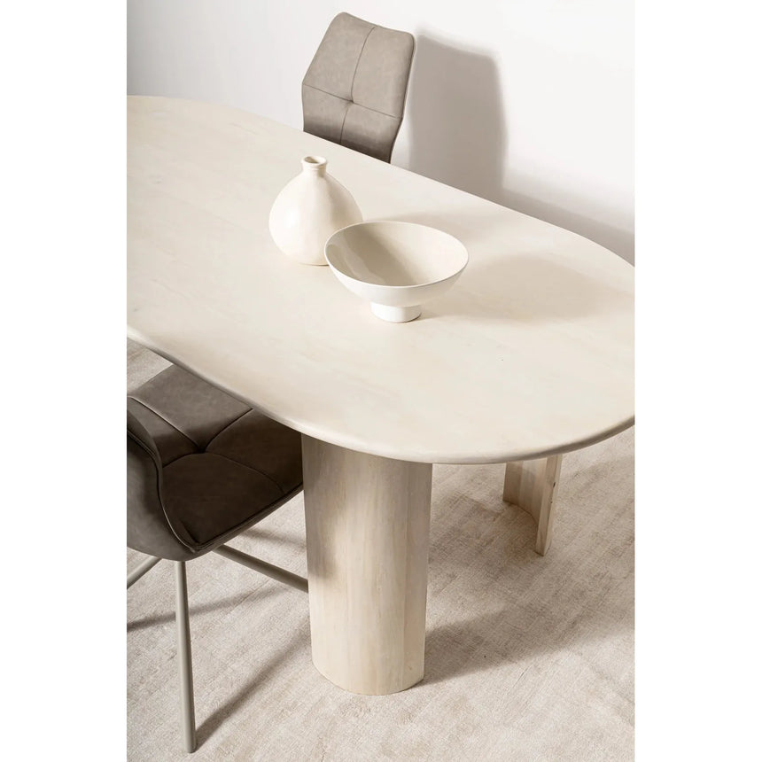 Esstisch Oval Naturfarbe 210x100cm Orlando - ZEN ZONE Furniture