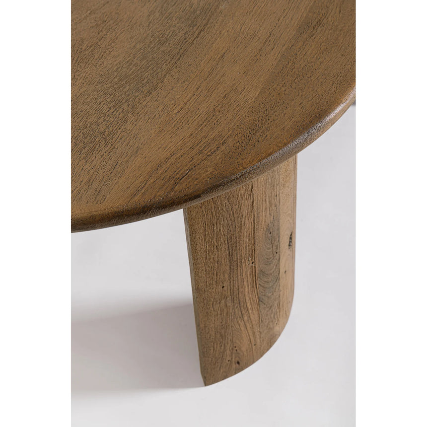 Beistelltisch oval Braun 130x80 Orlando - ZEN ZONE Furniture