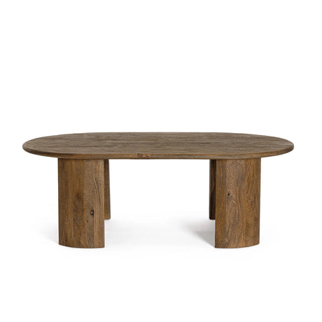 Beistelltisch oval Braun 130x80 Orlando - ZEN ZONE Furniture